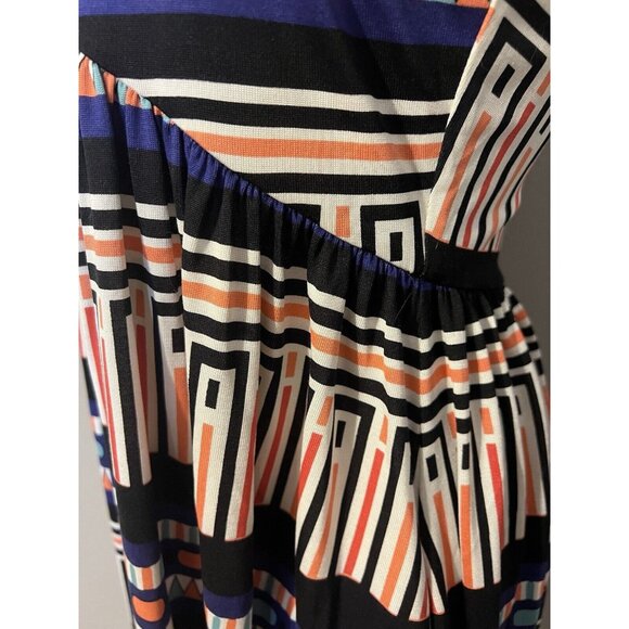 DVF Diane Von Furstenberg Maxi Dress 10 Long Silk Halter Pockets NEW - Picture 2 of 13